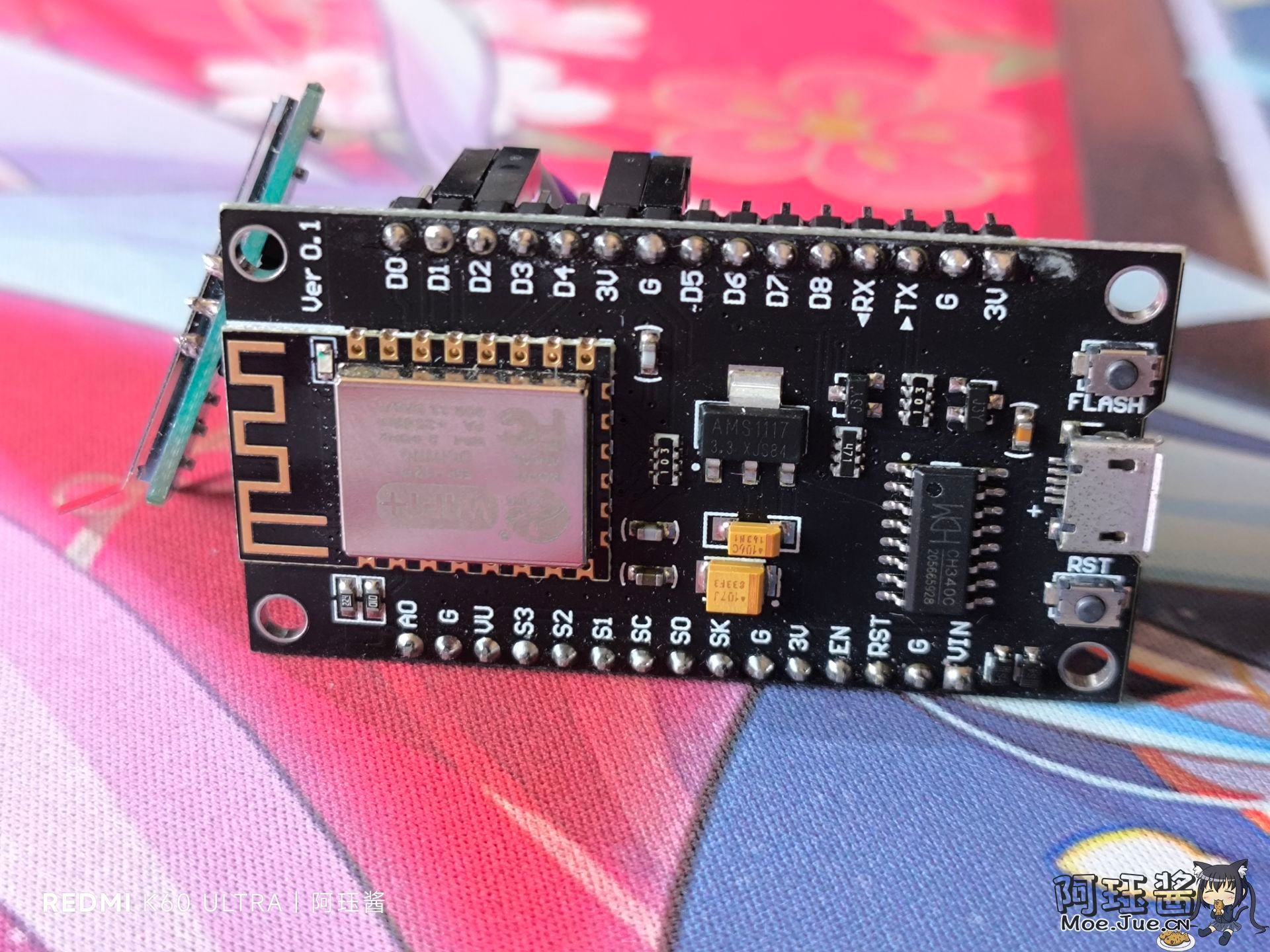 用ESP8266-NodeMCU开发板显示一下我的QQ头像 (゜-゜)つロ 干杯~ - 逐梦二次元世界，这里是一个充满二次元风情的技术博客，也是二次元爱好者的温暖聚集地 阿珏酱のBlog